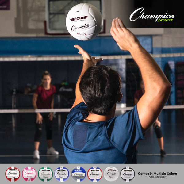 champion sports composite volleyball gray blue white 6