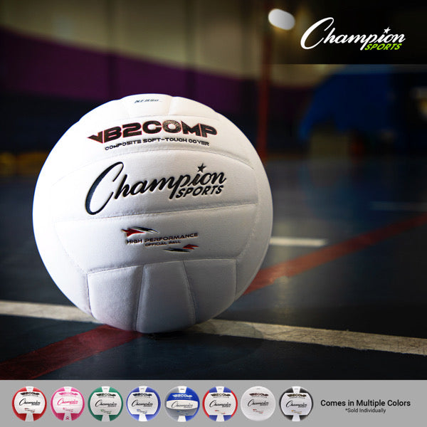 champion sports composite volleyball red white blue 3