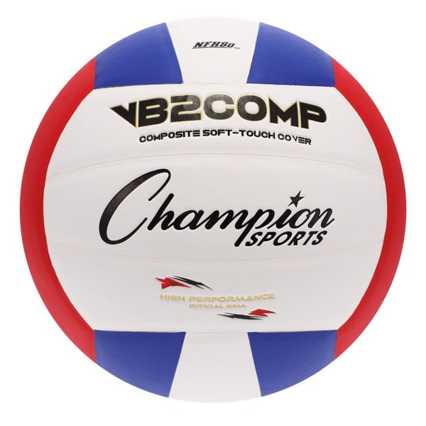 champion sports composite volleyball red white blue