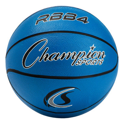 champion sports intermediate rubber basketball blue