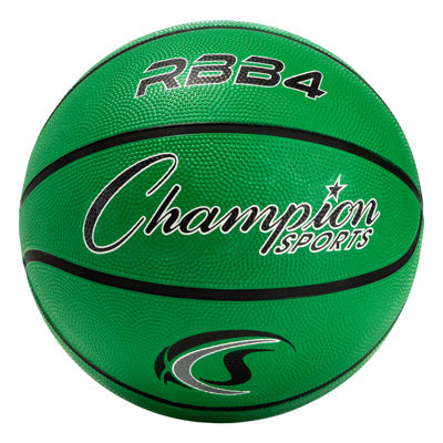 champion sports intermediate rubber basketball green