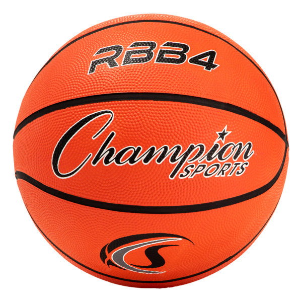 champion sports intermediate rubber basketball orange