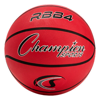 champion sports intermediate rubber basketball red