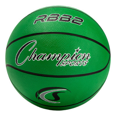 champion sports junior rubber basketball green