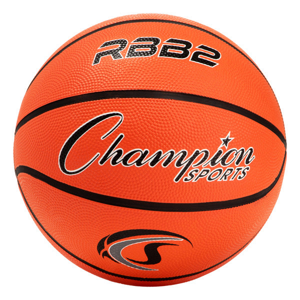 champion sports junior rubber basketball orange