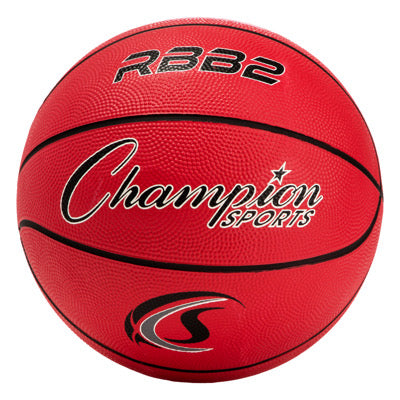 champion sports junior rubber basketball red