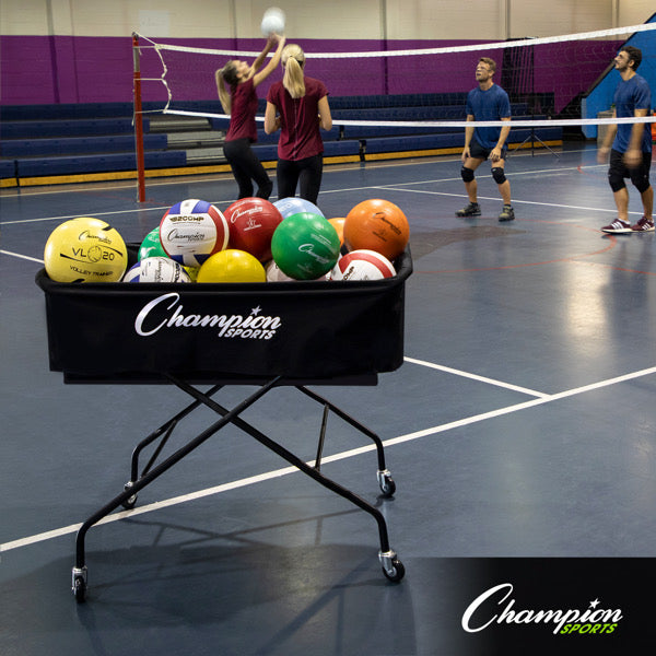 champion sports mammoth volleyball cart 8