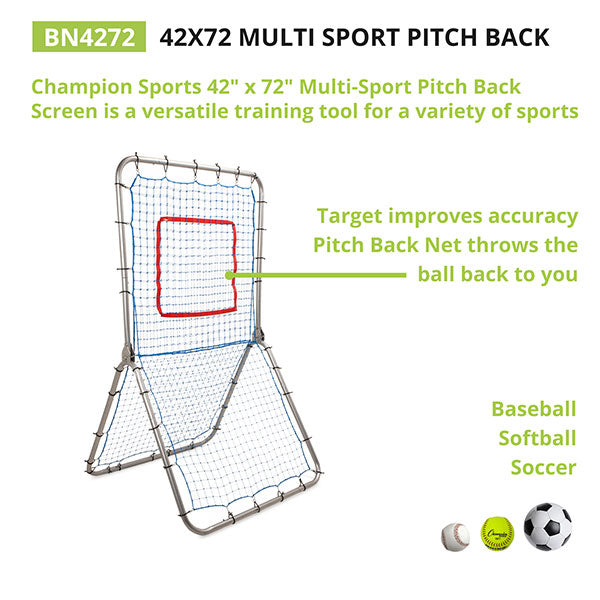 champion sports multi sport pitch back screen specs