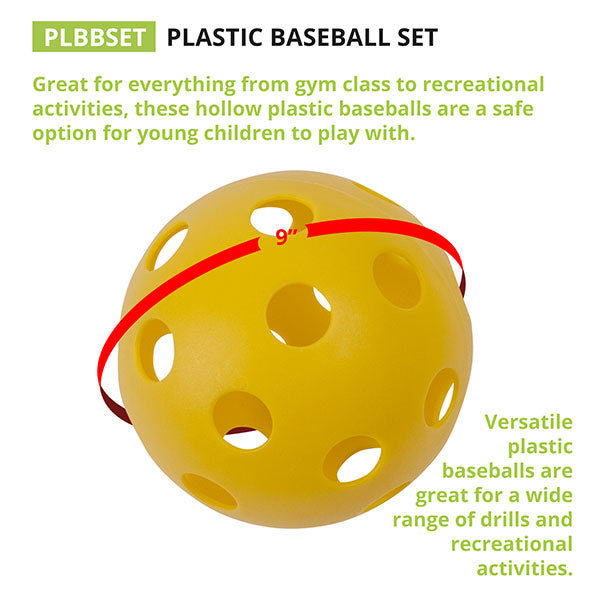 champion sports plastic baseball assorted color set of 6 chart