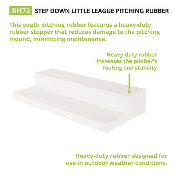champion sports step down youth pitching rubber info