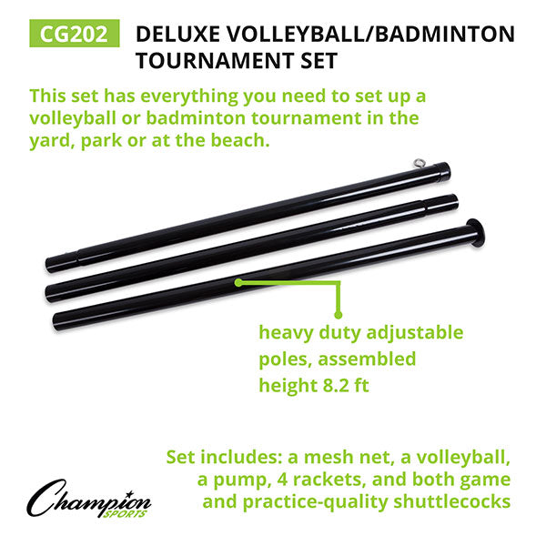 Champion Sports Tournament Series Volleyball/Badminton Set