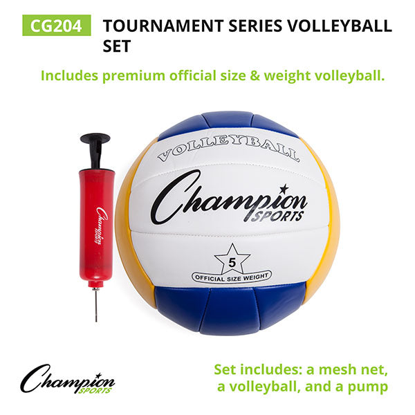 champion sports tournament series volleyball set 8