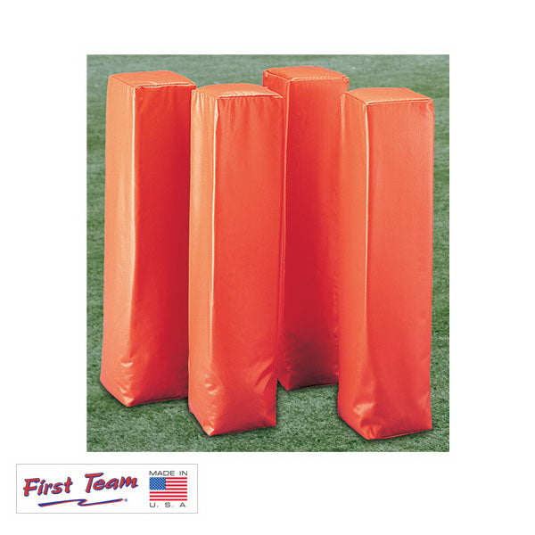 first team bright orange end zone markers