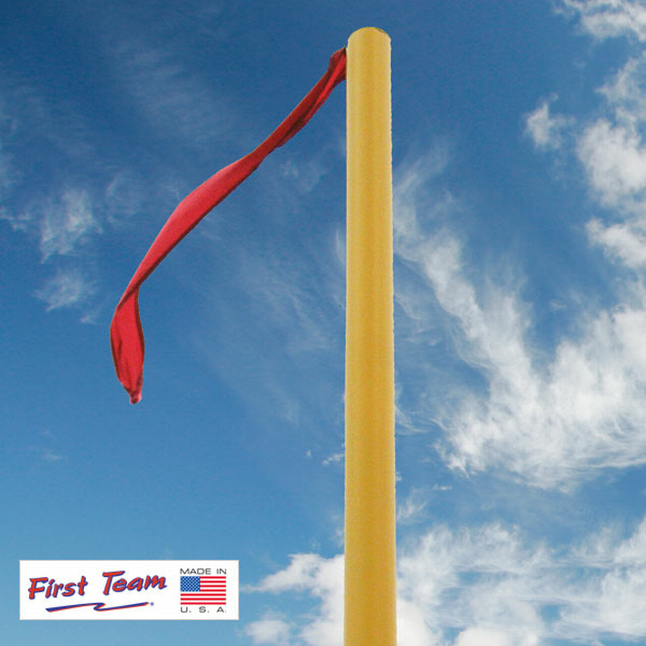 first team official red weather resistant streamers