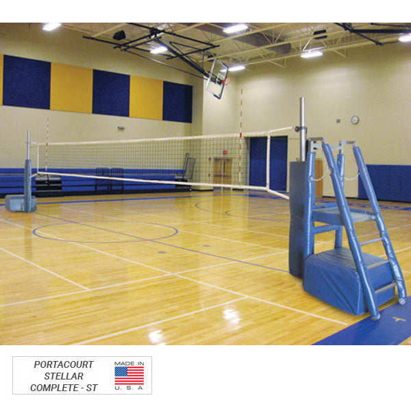 first team portacourt stellar portable recreational volleyball system 1