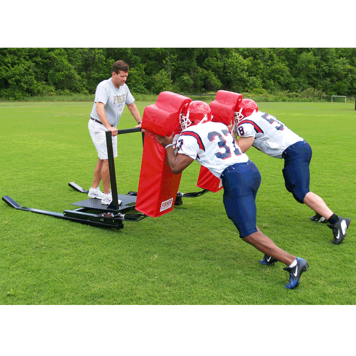 Fisher 3 Man Brute Football Blocking Sled - Pitch Pro Direct