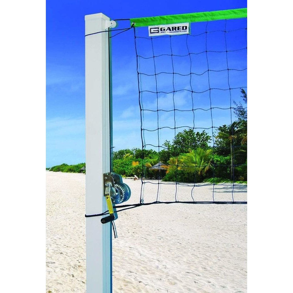 gared 4 sideout square aluminum outdoor volleyball net system