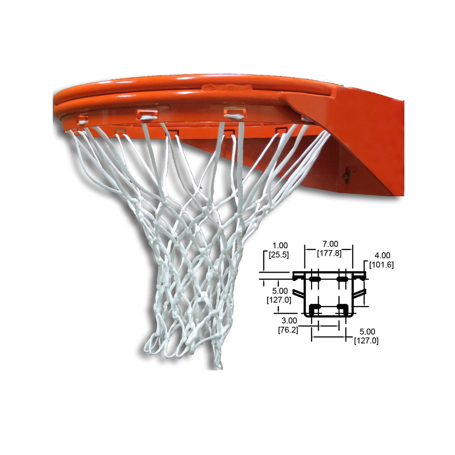 gared endurance slam fixed basketball rim