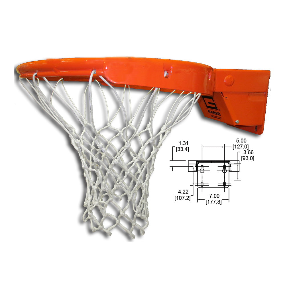 gared international collegiate premium breakaway basketball rim