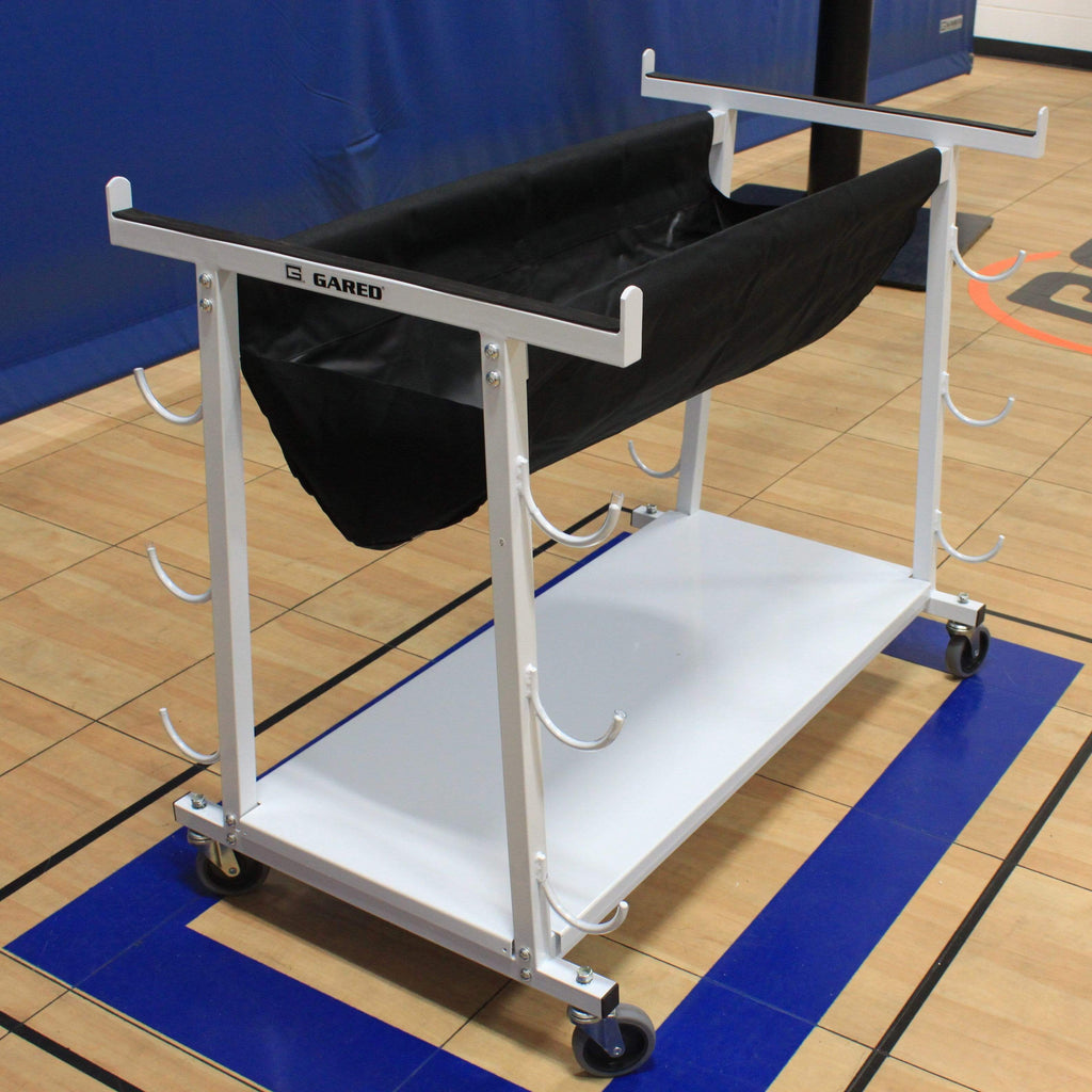 gared volleyball equipment storage cart