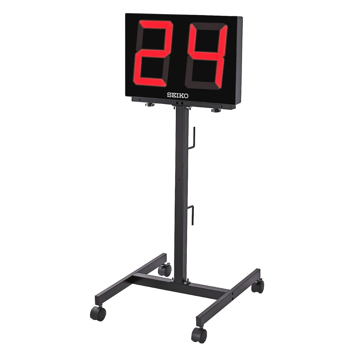 porter seiko portable shot clock stand with clock