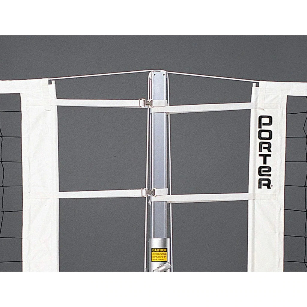 porter volleyball powr line telescoping center standard with pads