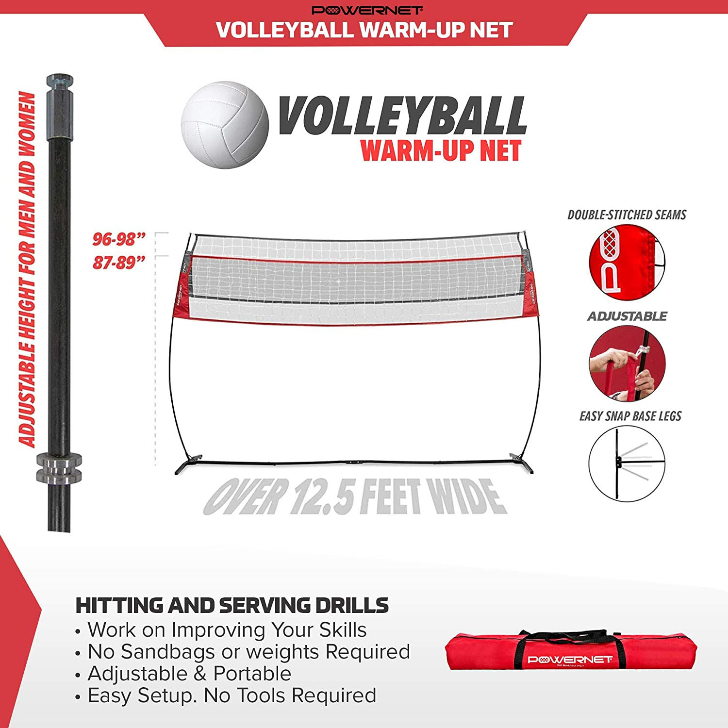 Powernet Volleyball Warm Up Net