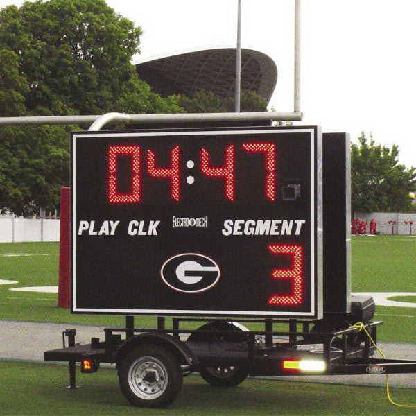 rae crowther lx7640 practice segment timer scoreboard face cardinal red 1
