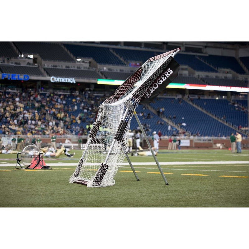 rogers athletics potable football kicking net in the field 2
