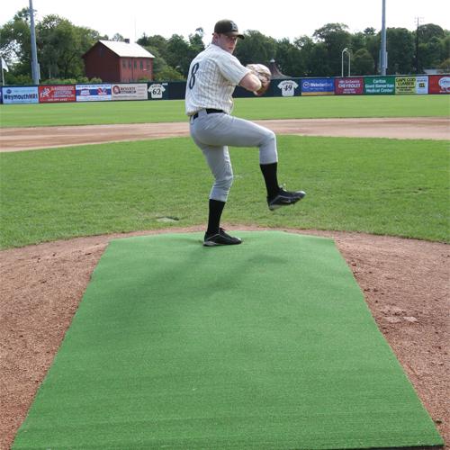 ProMounds 4' x 12' Premium Portable Green Pitching Mat - Pitch Pro Direct