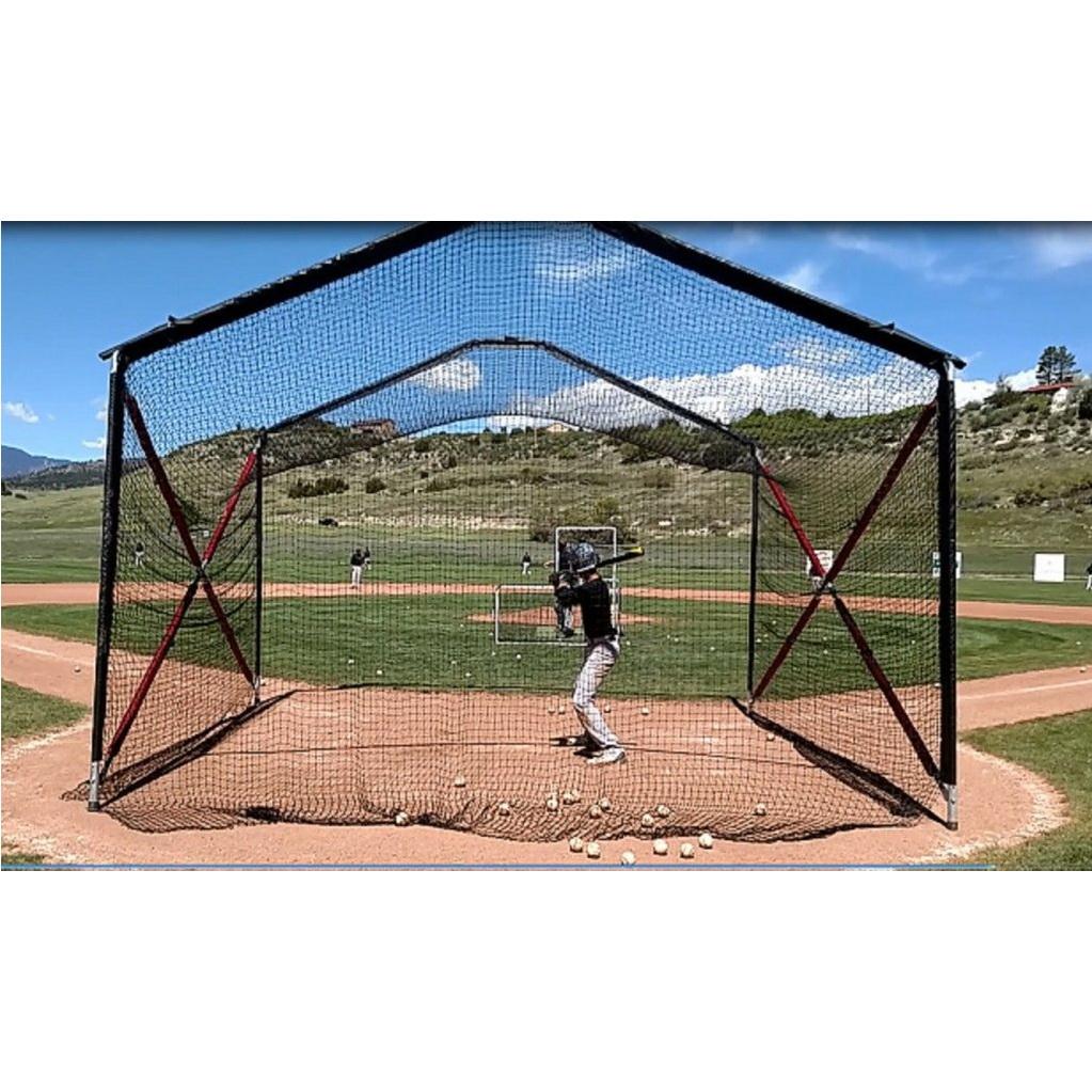 BATCO Indoor and Outdoor Collapsible Home Plate Batting Cage - Pitch Pro Direct