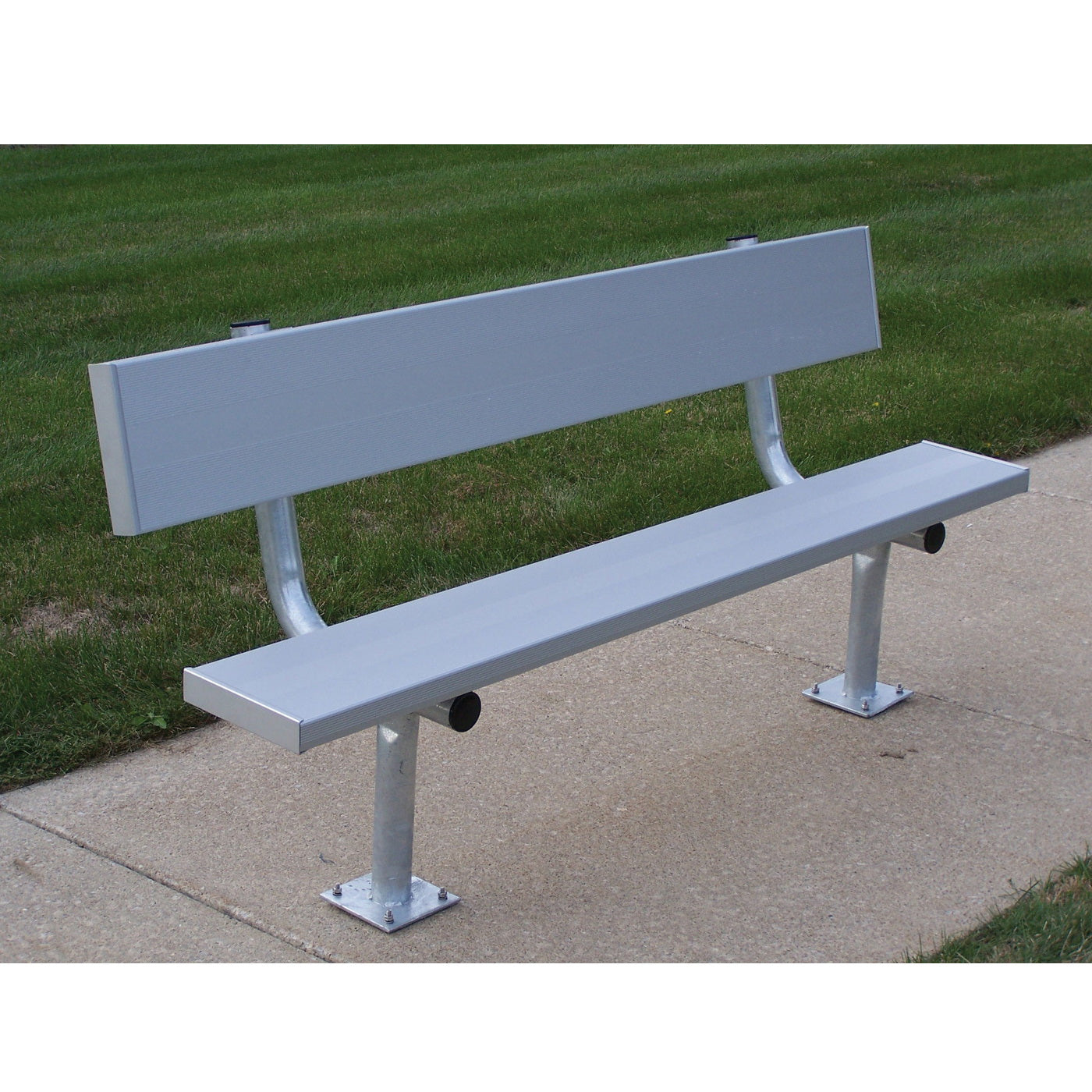 trigon sports 15 surface mount team bench with back