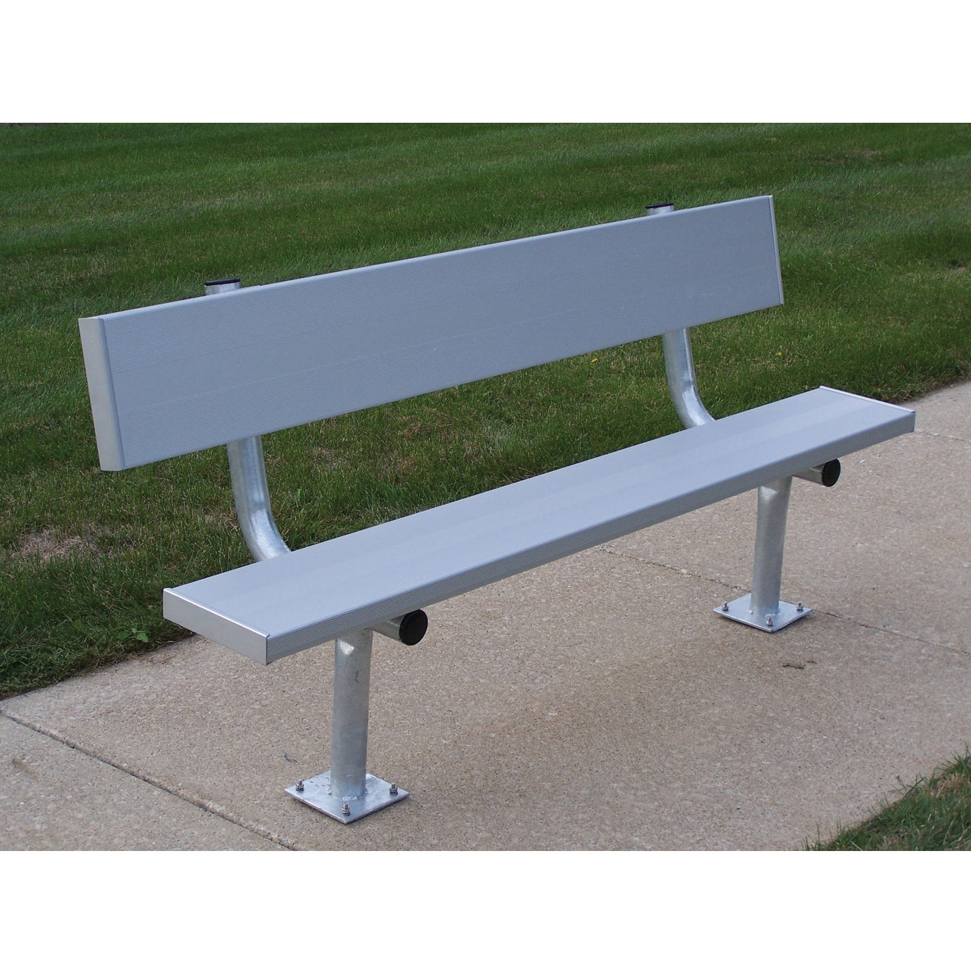 trigon sports 21 surface mount team bench with back