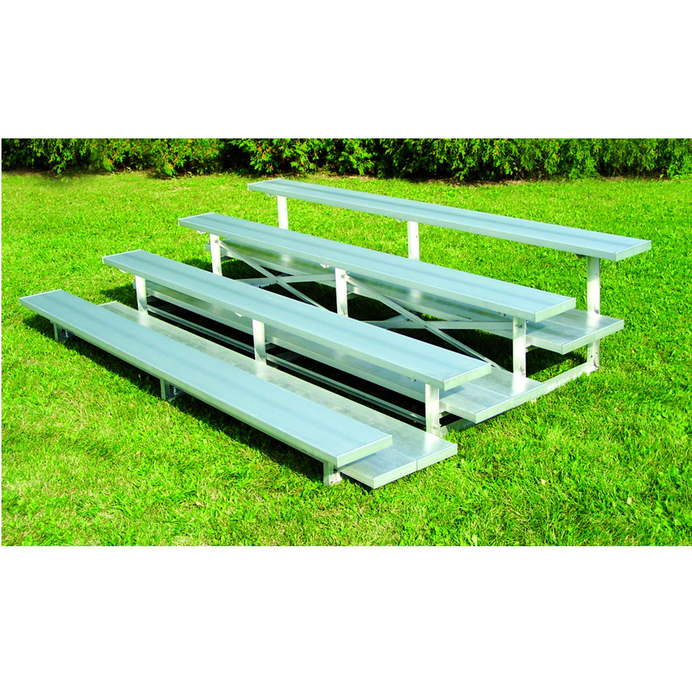 trigon sports 4 row low rise bleacher