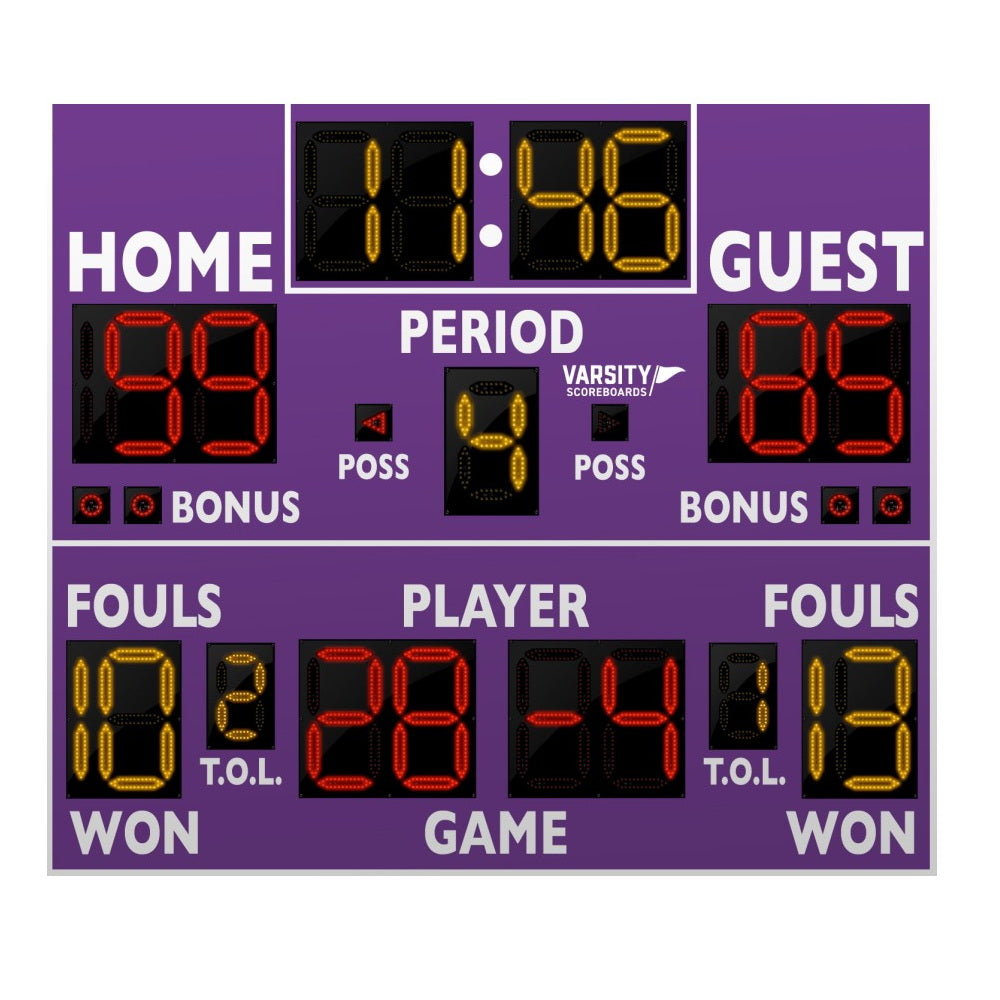 varsity 2240 basketball multisport scoreboard
