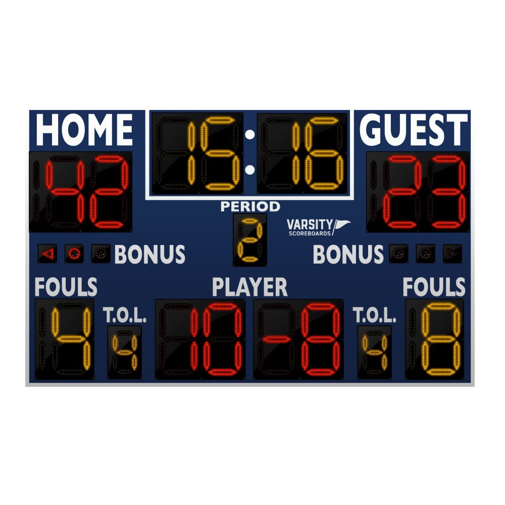 varsity scoreboards model 2246 basketball multisport scoeboard